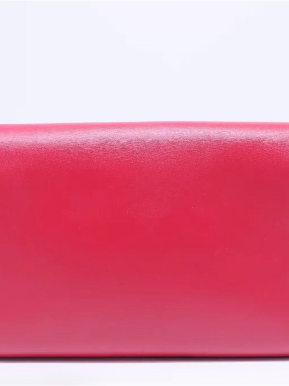 Louis Vuitton Hot Pink Leather Clutch with Gold LV Logo - Picture 3 of 10